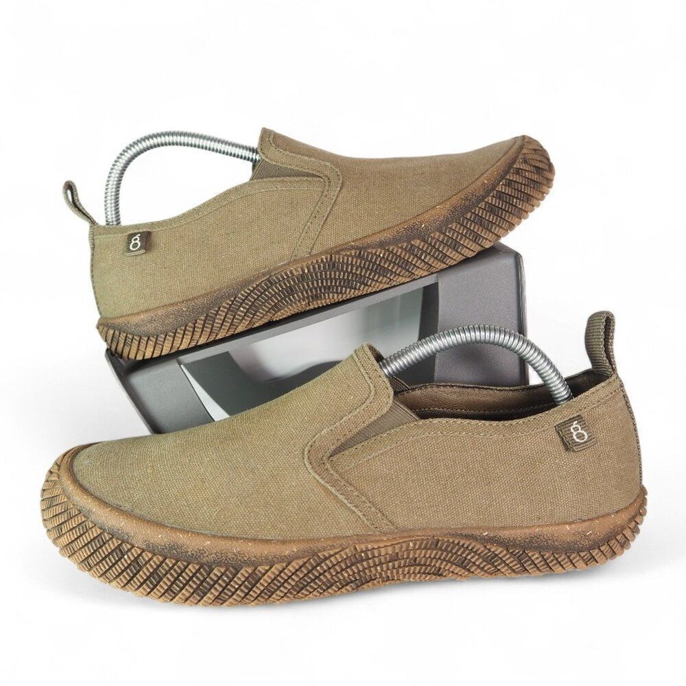 Hybrid Green Label Lively  Eco-Friendly Slip-on Shoes‎ Olive HGL3029 Men's 9
